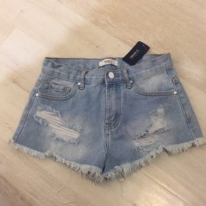 Denim shorts